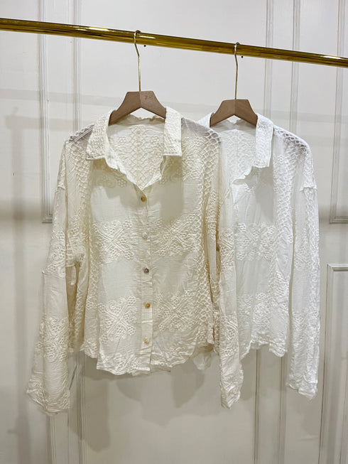Heavy Embroidered Cotton Shirts